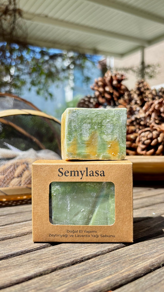 El Yapımı Zeytinyağı ve Lavanta Yağı Saç ve Cilt Temizleme Barı (3 Adet)